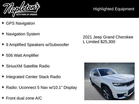 Used 2021 Jeep Grand Cherokee L Limited AWD/4WD image 4