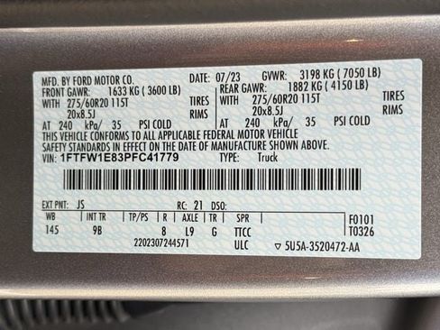 Used 2023 Ford F150 Platinum w/ Equipment Group 701A High AWD/4WD image 29
