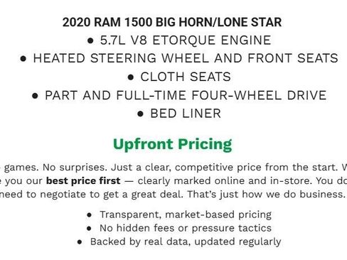 Used 2020 RAM 1500 Big Horn image 2