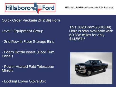 Used 2023 RAM 2500 Big Horn w/ Level 1 Equipment Group AWD/4WD image 3
