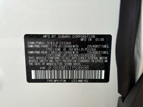 New 2026 Subaru Outback Wilderness AWD/4WD image 32