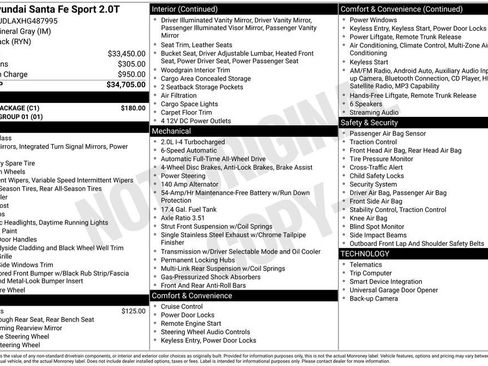 Used 2017 Hyundai Santa Fe Sport 2.0T w/ Cargo Package image 32