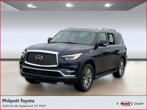 Used 2021 INFINITI QX80 Luxe w/ Cargo Package RWD image 1