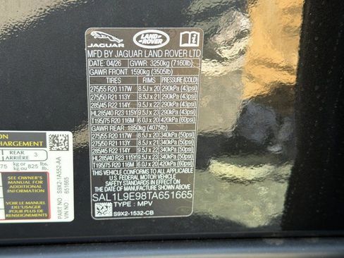 New 2026 Land Rover Range Rover Sport Dynamic SE AWD/4WD image 21