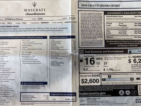 Used 2018 Maserati GranTurismo Sport image 60