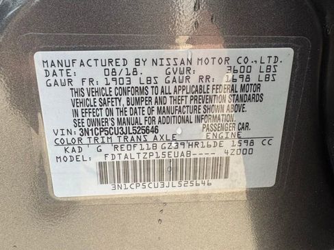 Used 2018 Nissan Kicks SR FWD image 25