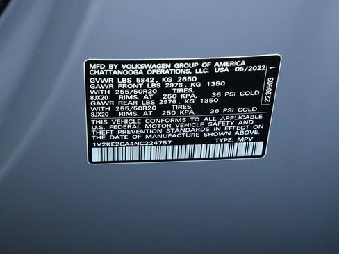 Used 2022 Volkswagen Atlas Cross Sport SE image 22