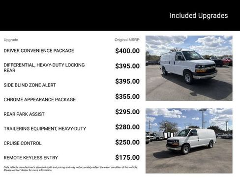 New 2026 Chevrolet Express 2500 Work Van 3D Cargo Van w/ Driver Convenience Package RWD image 14