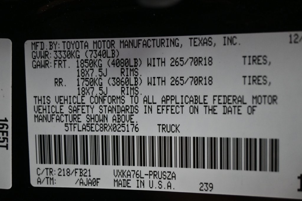 Used 2024 Toyota Tundra SR5 w/ TRD Off-Road Package AWD/4WD image 8