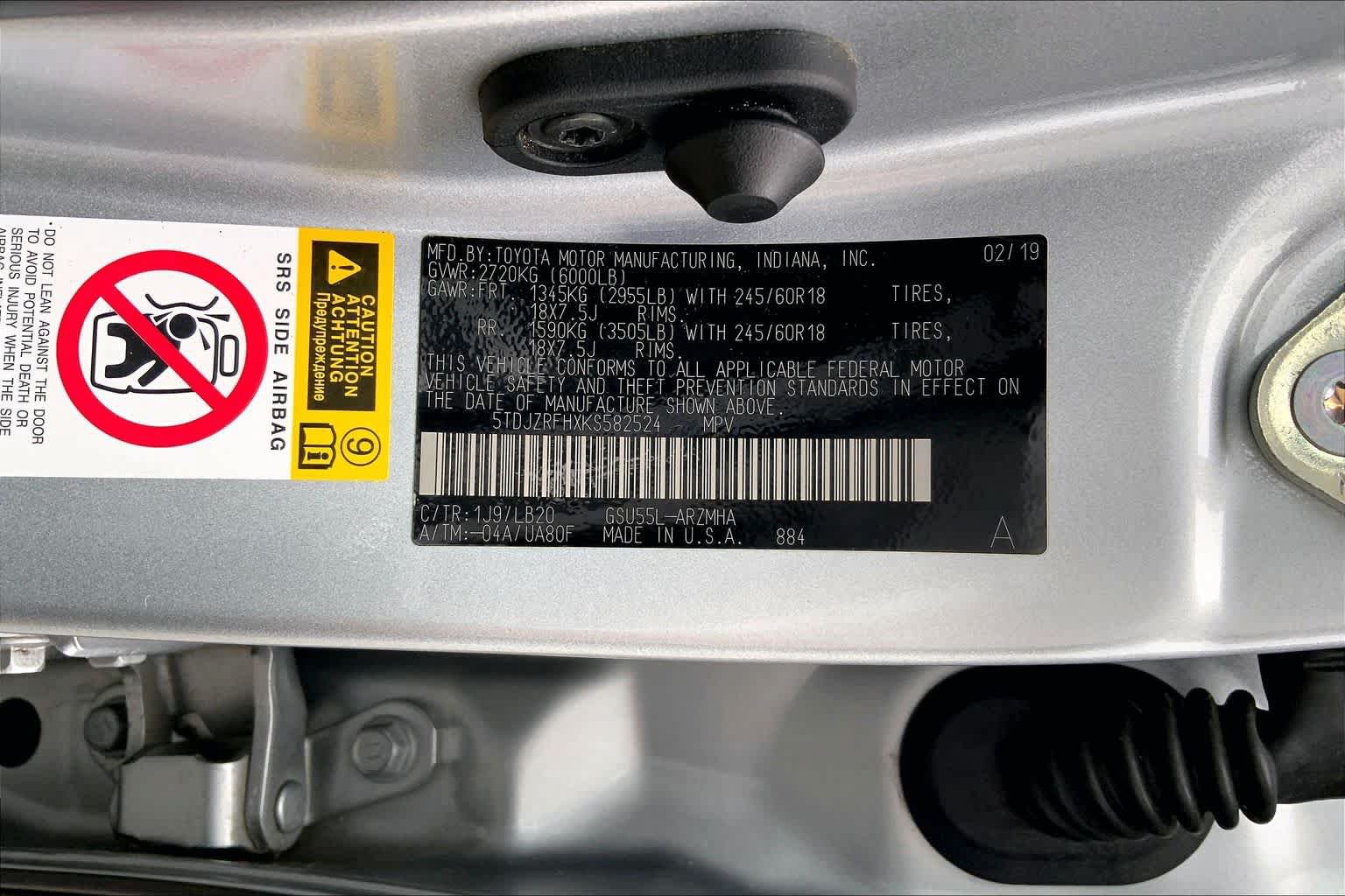 Used 2019 Toyota Highlander XLE AWD/4WD image 29
