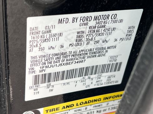 Used 2011 Ford Expedition King Ranch w/ 401A Rapid Spec Order Code image 26