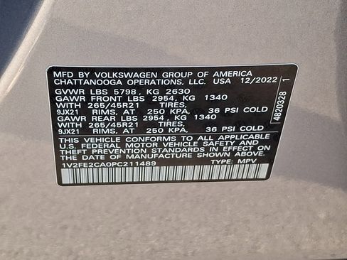 Used 2023 Volkswagen Atlas Cross Sport SEL Premium R-Line AWD/4WD image 29