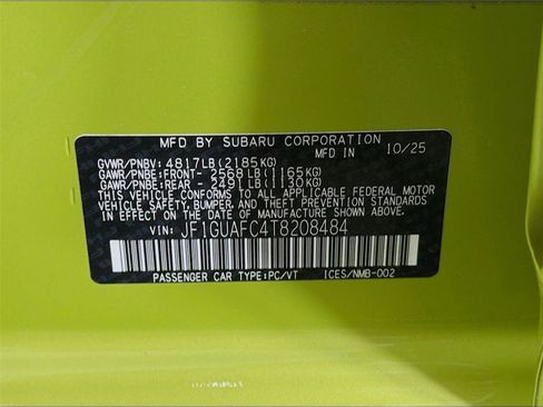 Certified 2026 Subaru Impreza 2.0i Sport AWD/4WD image 29