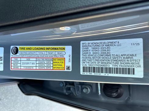 New 2025 Honda Accord SE image 29