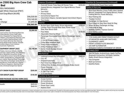 Used 2021 RAM 2500 Big Horn w/ Safety Group AWD/4WD image 1