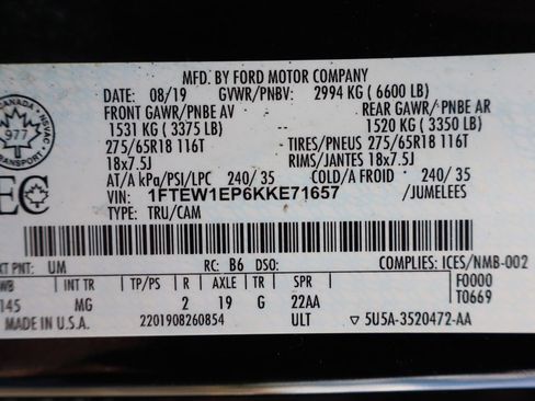 Used 2019 Ford F150 XLT w/ XTR Package image 43