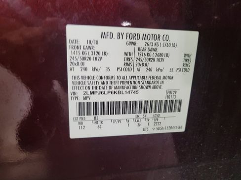 Used 2019 Lincoln Nautilus Reserve FWD image 33
