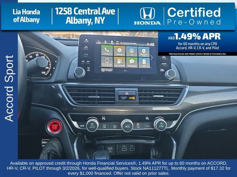 Certified 2022 Honda Accord Sport image 20