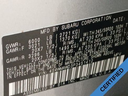 Certified 2023 Subaru Ascent Touring AWD/4WD image 19
