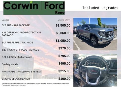 Used 2026 GMC Sierra 1500 SLT w/ SLT Premium Package AWD/4WD image 3