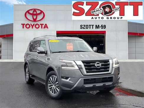 Used 2023 Nissan Armada SL w/ Captain's Chairs Package image 1