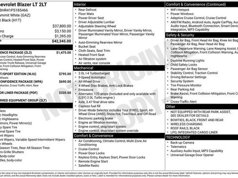 Used 2023 Chevrolet Blazer LT w/ Convenience Package image 4