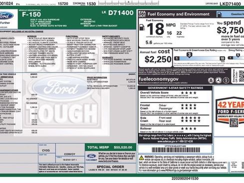 Used 2020 Ford F150 Lariat w/ Equipment Group 501A Mid image 7