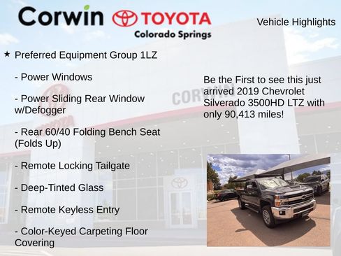 Used 2019 Chevrolet Silverado 3500 LTZ w/ Duramax Plus Package AWD/4WD image 4