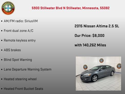 Used 2015 Nissan Altima 2.5 SL w/ Technology Package FWD image 10