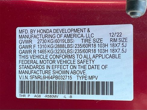 Used 2023 Honda Odyssey EX-L image 33