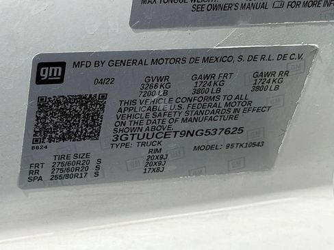 Used 2022 GMC Sierra 1500 Elevation w/ Elevation Premium Package AWD/4WD image 30