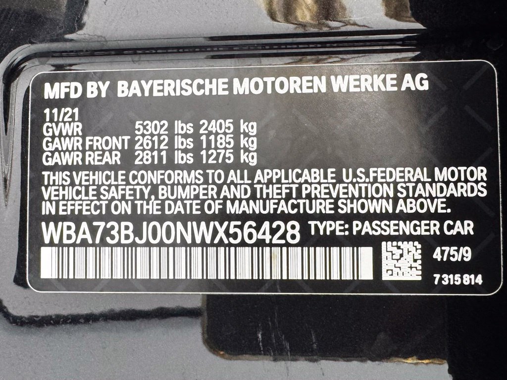 Used 2022 BMW 540i xDrive w/ Convenience Package AWD/4WD image 11