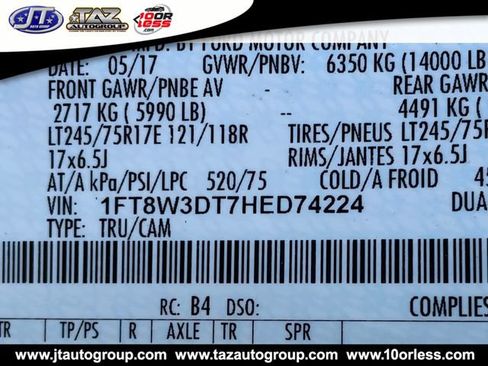 Used 2017 Ford F350 Platinum w/ Platinum Ultimate Package AWD/4WD image 11
