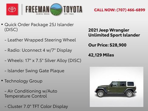 Used 2021 Jeep Wrangler Unlimited Sport AWD/4WD image 11