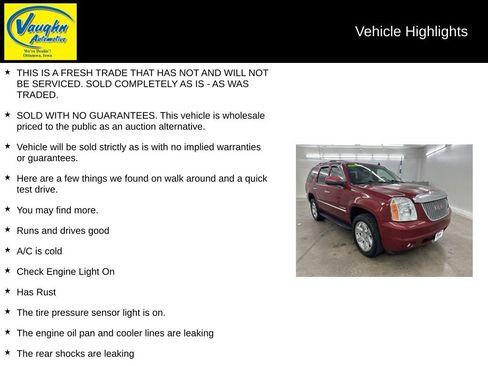 Used 2012 GMC Yukon SLT w/ SLT-2 Equipment Package AWD/4WD image 2