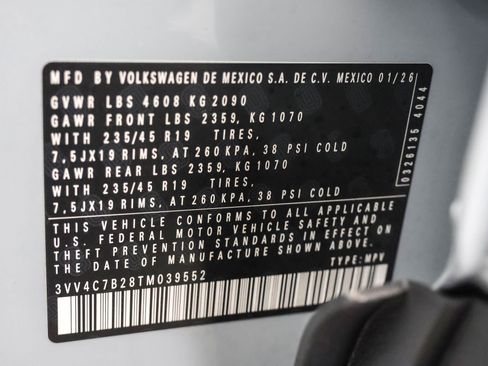 New 2026 Volkswagen Taos SEL image 49