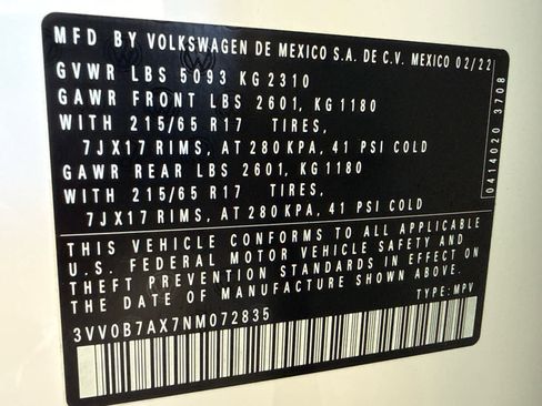 Used 2022 Volkswagen Tiguan S AWD/4WD image 20