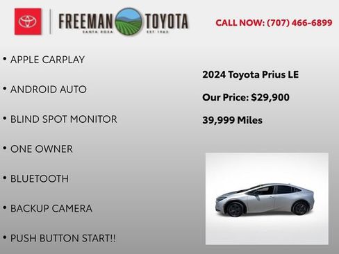 Used 2024 Toyota Prius LE FWD image 5