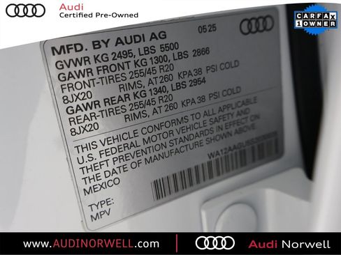 Certified 2025 Audi Q5 Premium Plus w/ Premium Plus image 3