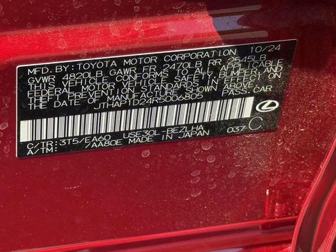 Used 2024 Lexus IS 500 w/ Accessory Package 2 RWD image 32