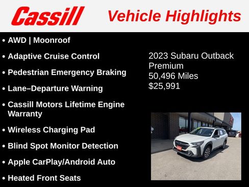 Used 2023 Subaru Outback Premium AWD/4WD image 3
