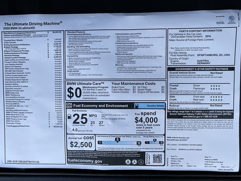 New 2026 BMW X5 sDrive40i image 38