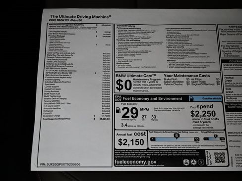 New 2026 BMW X3 xDrive30 w/ Premium Package image 39