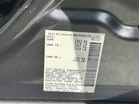 Certified 2022 Nissan Altima 2.5 SR w/ Midnight Edition Package image 13