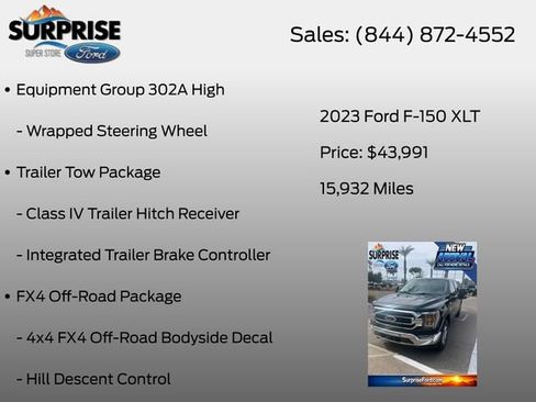 Used 2023 Ford F150 XLT w/ Equipment Group 302A High AWD/4WD image 20