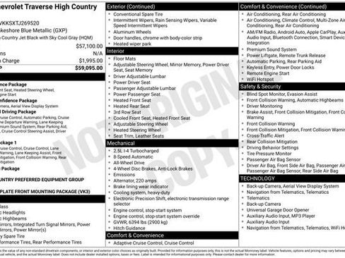 New 2026 Chevrolet Traverse High Country image 3