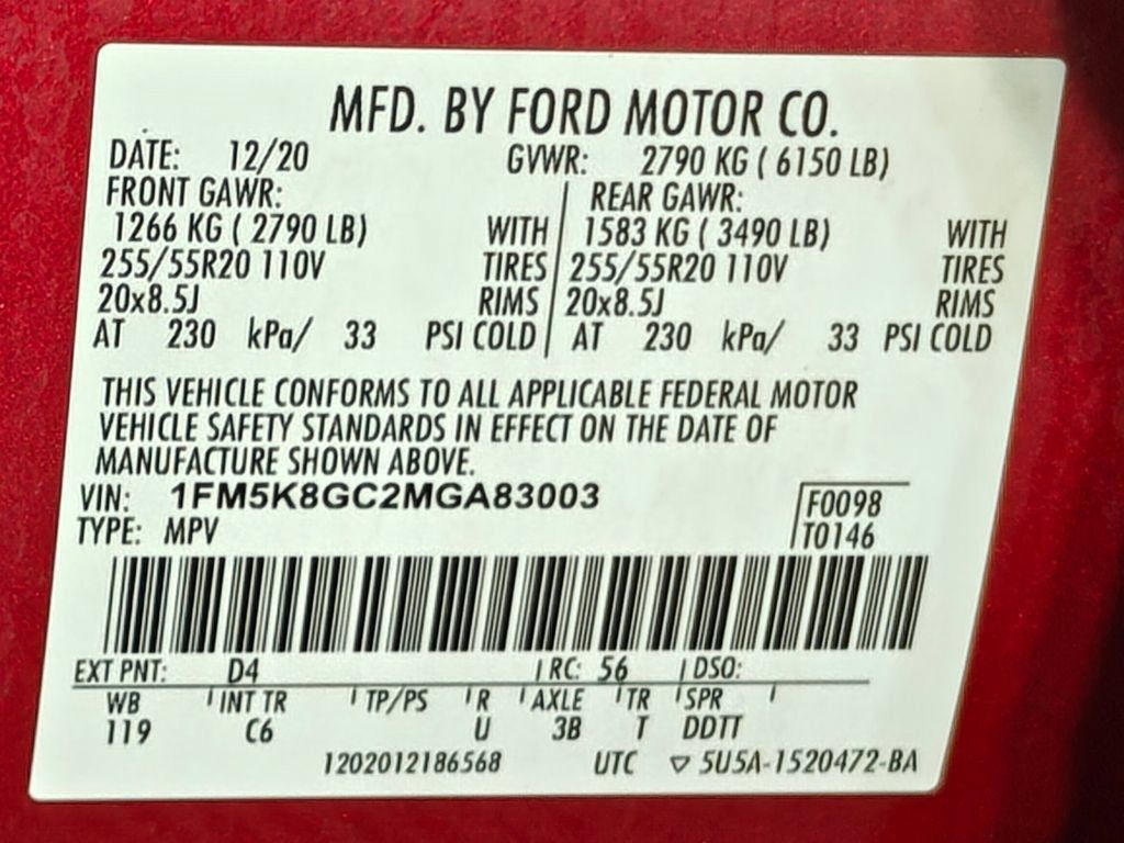 Used 2021 Ford Explorer ST w/ Equipment Group 401A AWD/4WD image 88