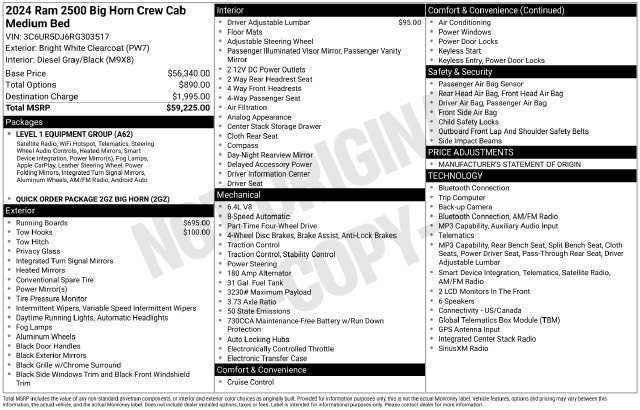 Used 2024 RAM 2500 Big Horn AWD/4WD image 38
