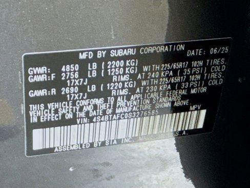 Certified 2025 Subaru Outback Premium image 43