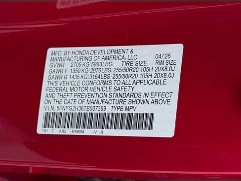 New 2026 Honda Pilot Sport image 29
